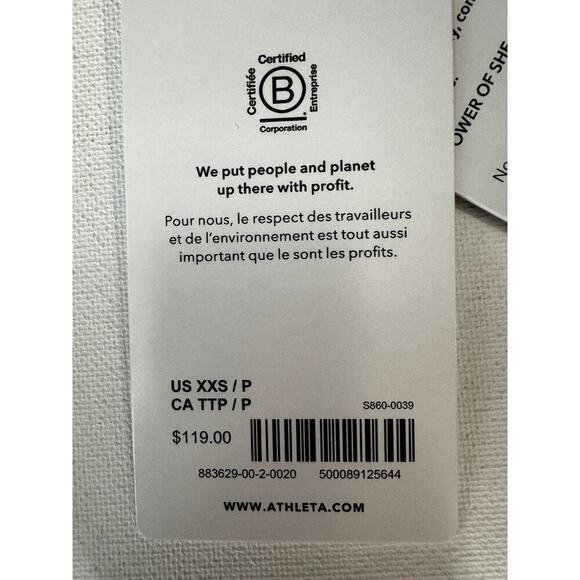 Athleta Women's Mid Rise Muted Red Ultimate Stash II Capri Leggings XXS - Picture 6 of 8